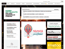 Tablet Screenshot of nayttelijaliitto.fi